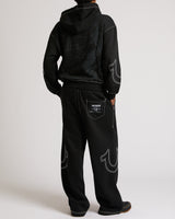 BAGGY BIG T SWEATPANTS - JET BLACK