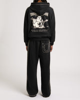 SUPER T BAGGY SWEATS -  JET BLACK