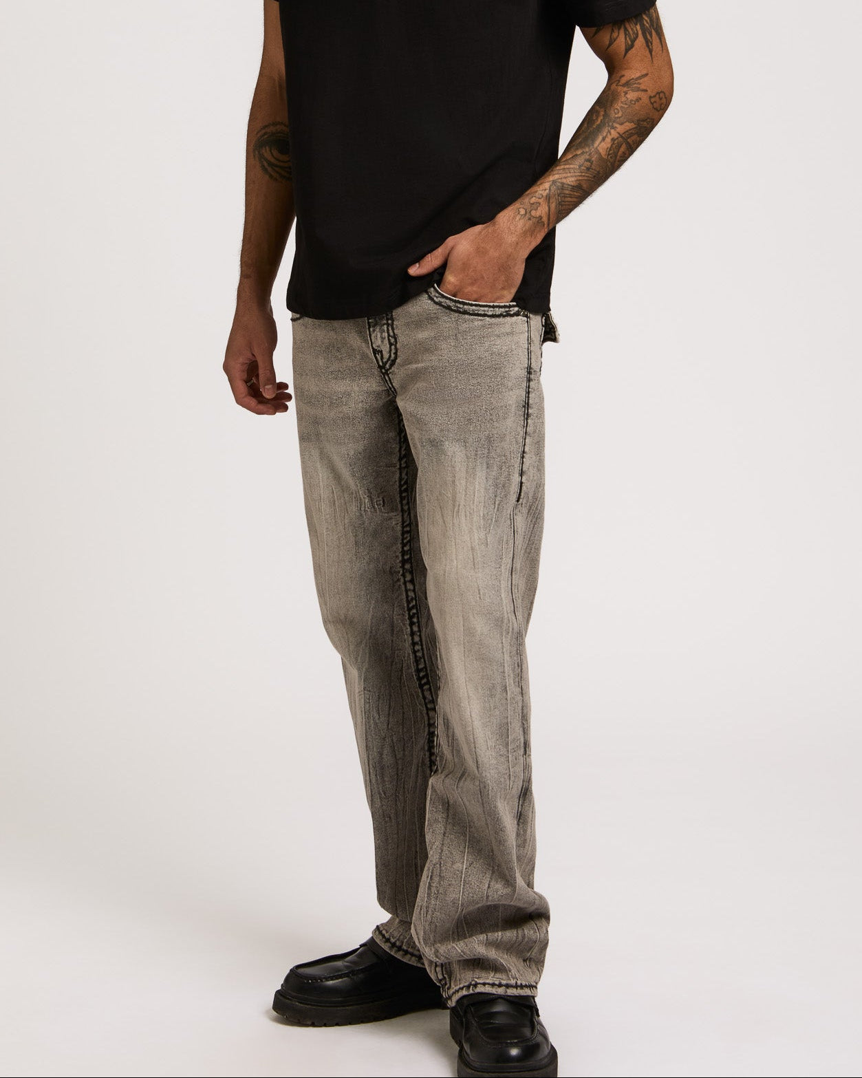 BILLY SUPER T FLAP 34IN - GRAVEL ROOT GREY WASH