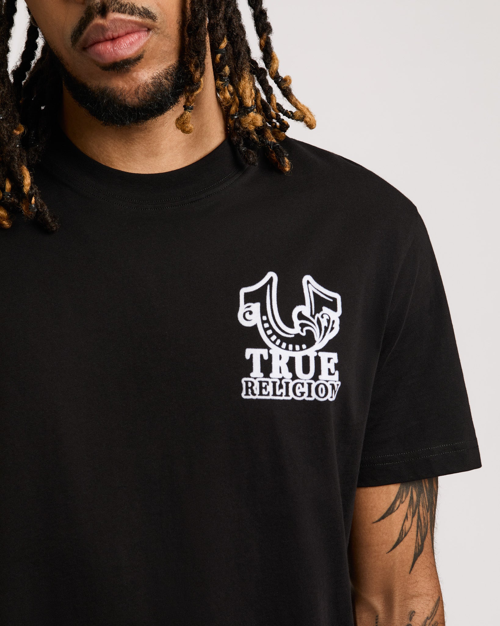SS TR CREST TEE - JET BLACK