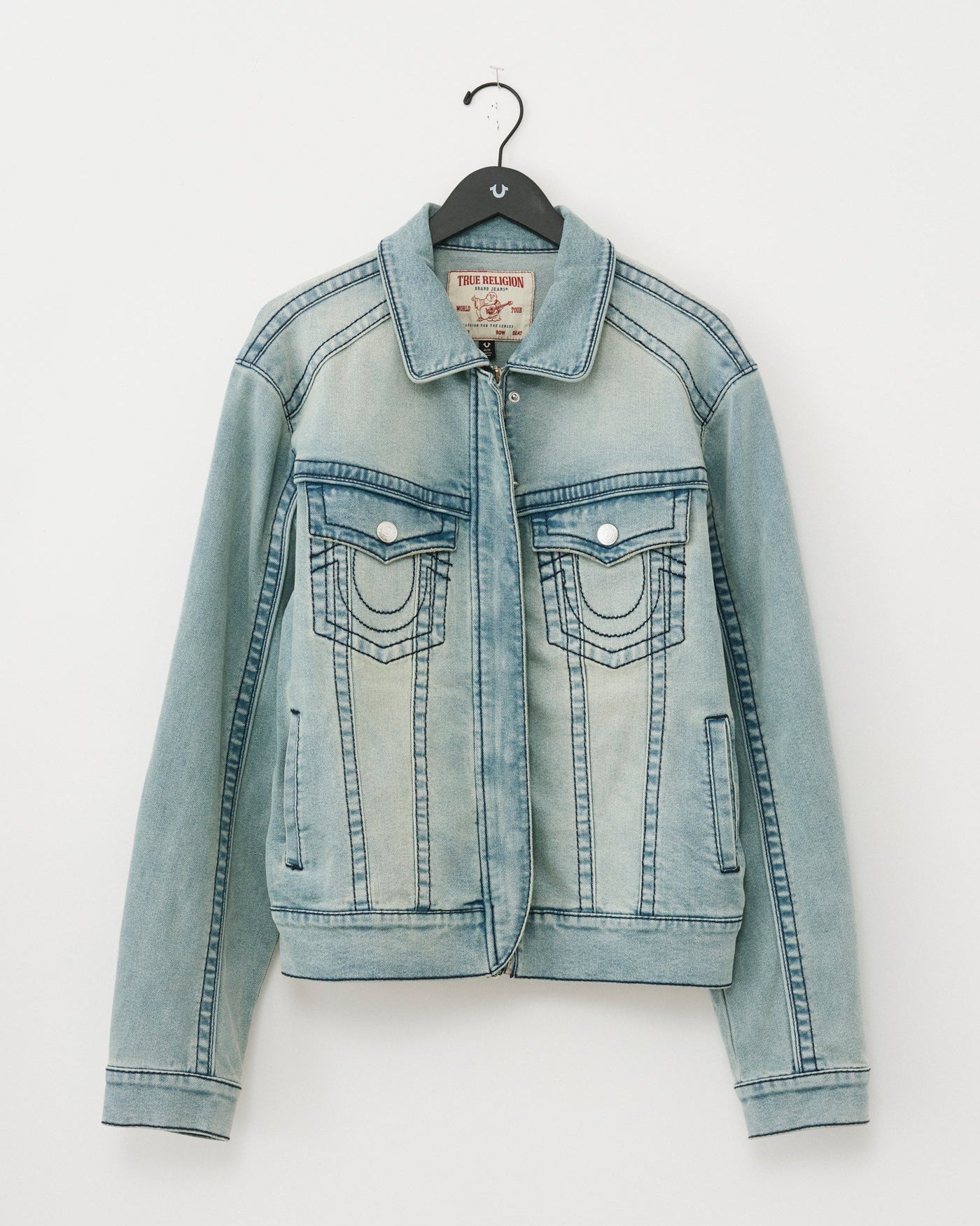 BIG T MOTO DENIM JKT - GSQL LIGHT DAWN WASH