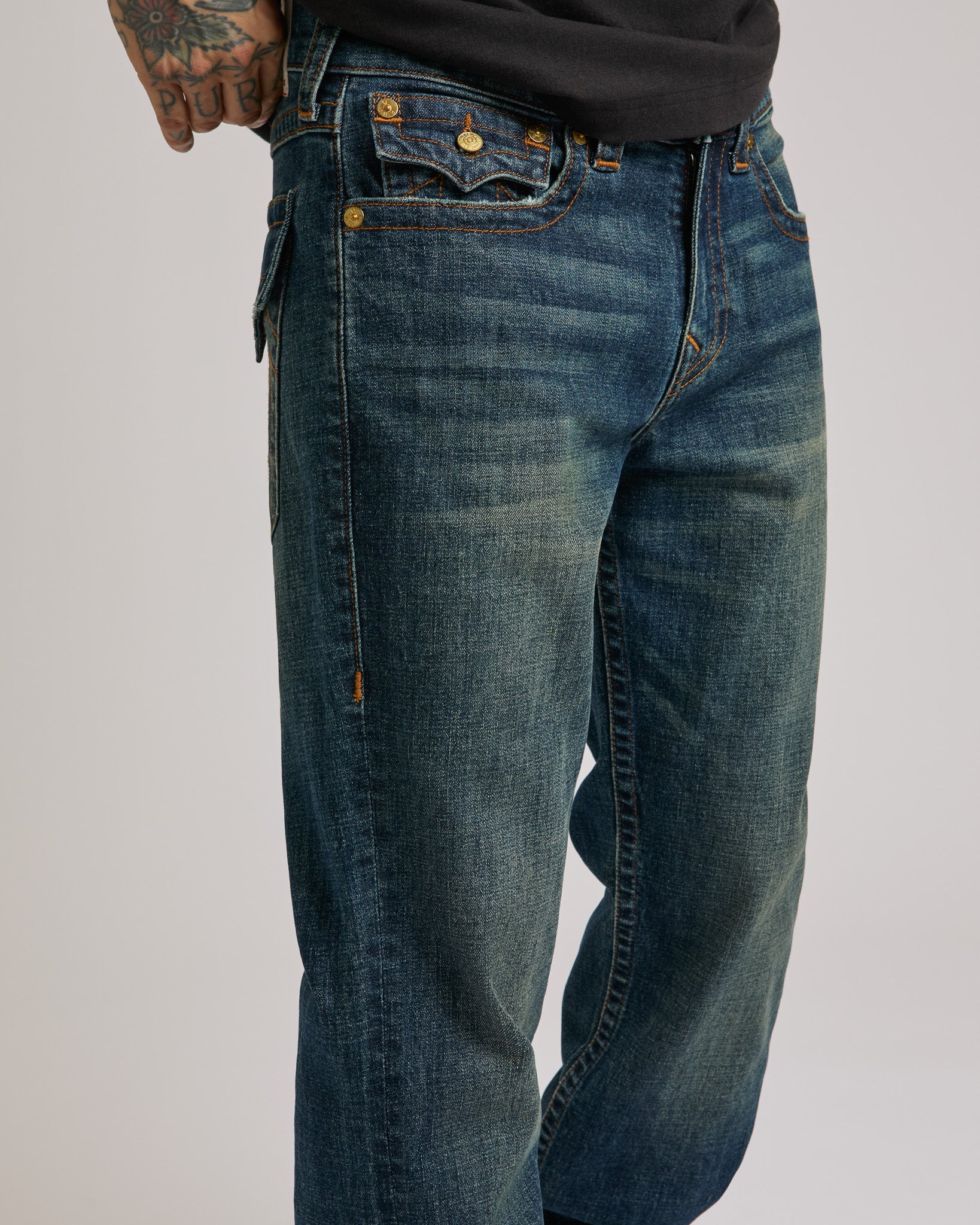 RICKY SN FLAP 34IN - JACKKNIFE DARK WASH