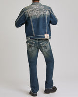 RICKY ROPE STITCH FLAP 34IN - DENIM DUSTSTROM DARK WASH