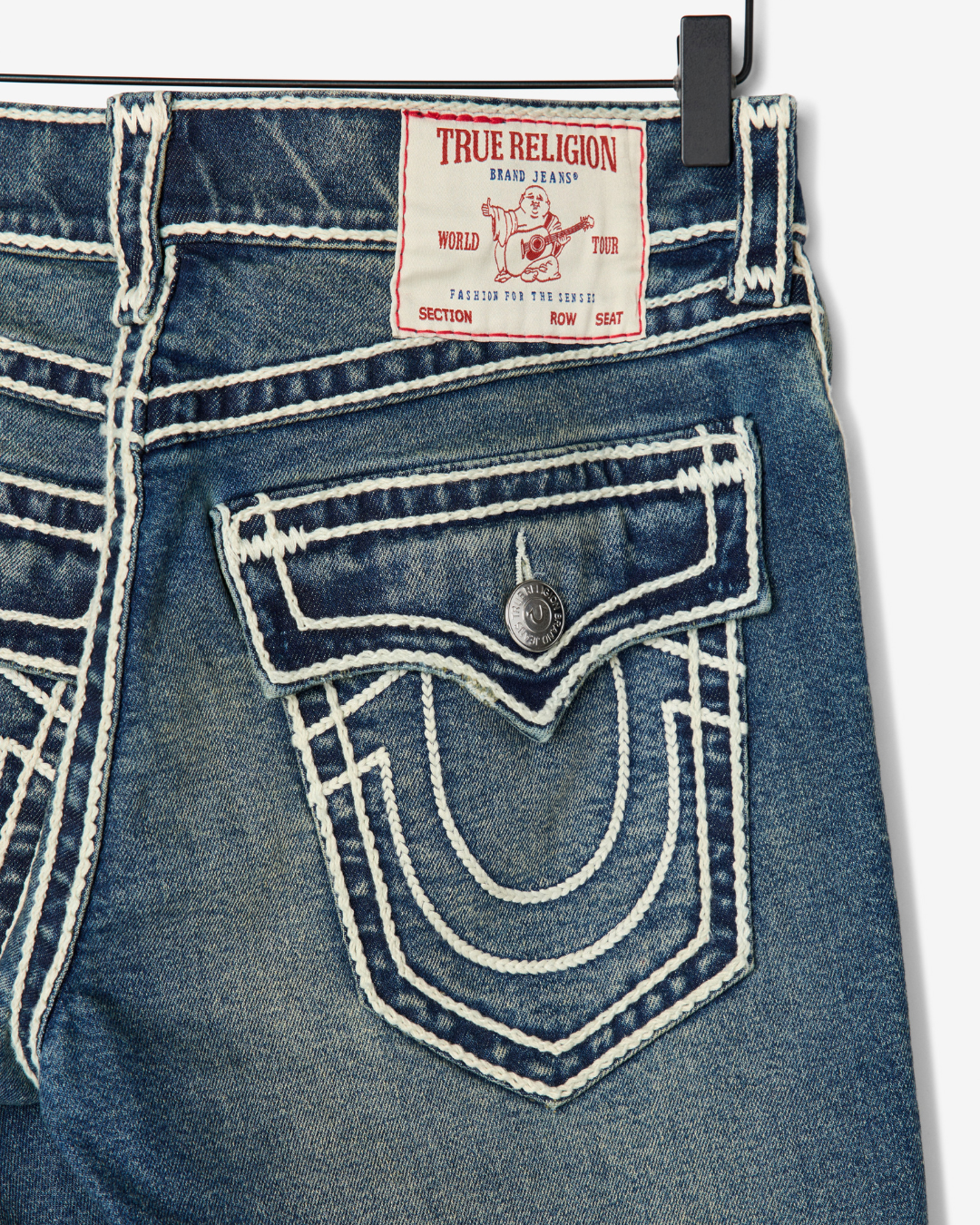 RICKY ROPE STITCH FLAP 34IN - DENIM DUSTSTROM DARK WASH