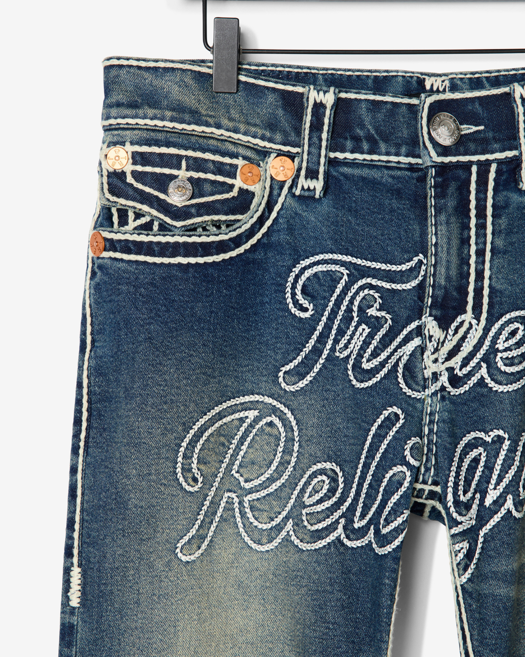 RICKY ROPE STITCH FLAP 34IN - DENIM DUSTSTROM DARK WASH