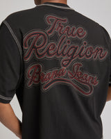 ROPE HEAVY BOXY TEE - JET BLACK