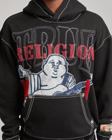 TRUE NO 1 BIG T HOODIE - JET BLACK