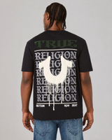 SS DRIPPY HORSESHOE TEE - JET BLACK