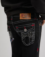 RICKY SUPER T FLAP 34IN EMBRO - 2SB BLACK RINSE