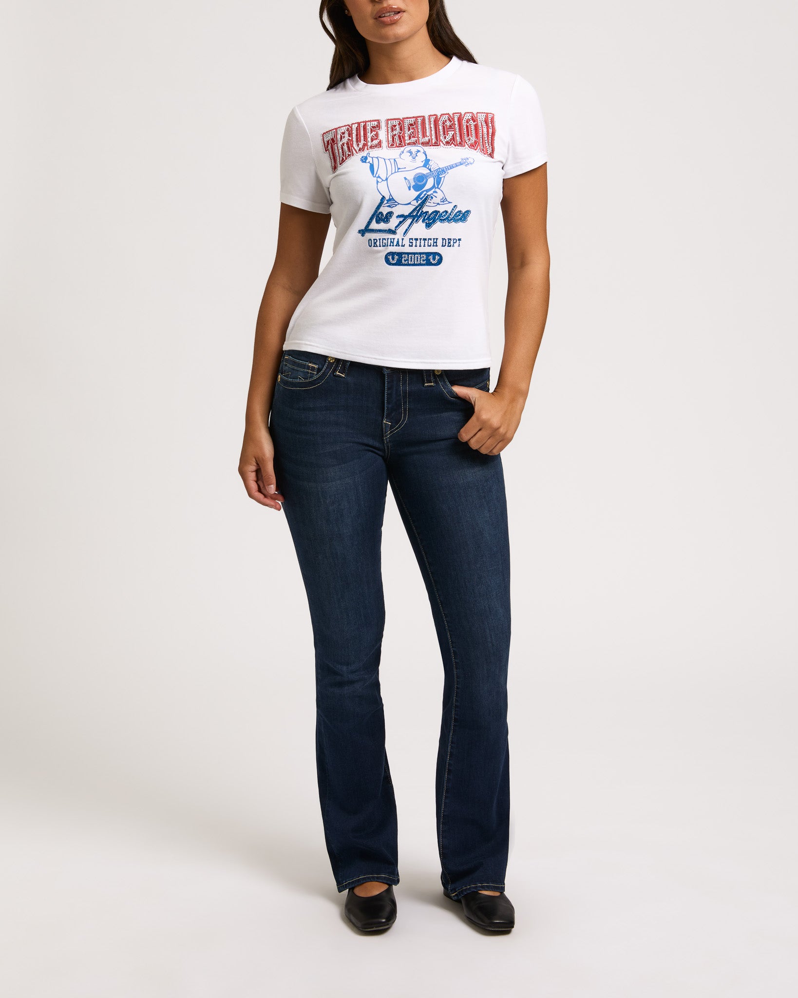 BECCA MR SN BOOTCUT - DARK HIGH ROAD WASH