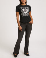 BECCA BOOTCUT FLAP - CHARCOAL