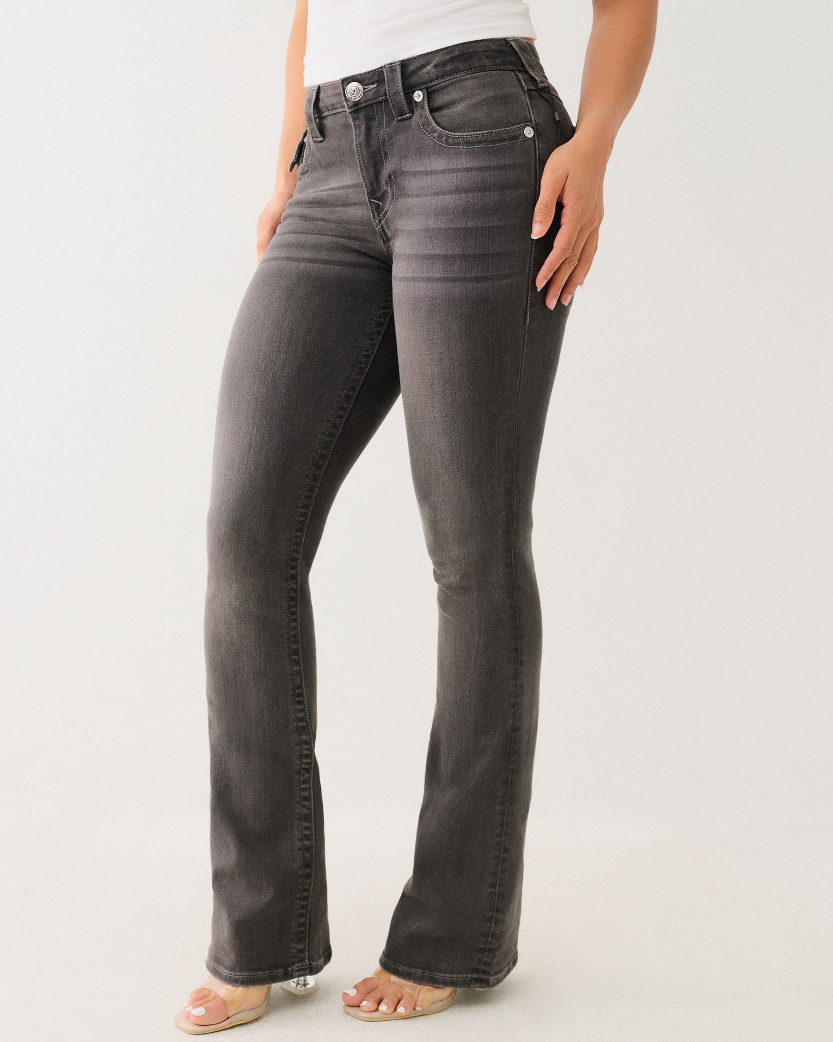 BECCA BOOTCUT FLAP - CHARCOAL