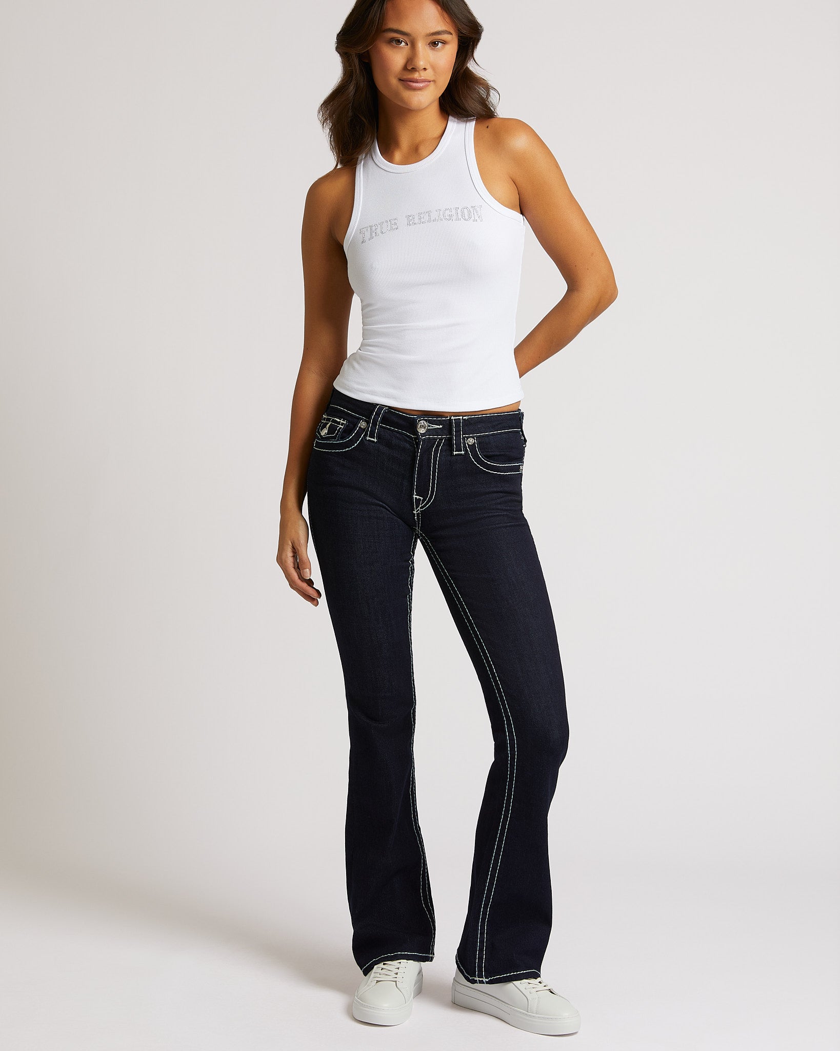 BECCA MID RISE BOOTCUT FLAP - BODY RINSE