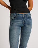 BECCA MID RISE BOOTCUT FLAP - ARABELLA