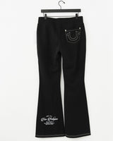 EMBROIDERED MR BIG T BOOTCUT - JET BLACK