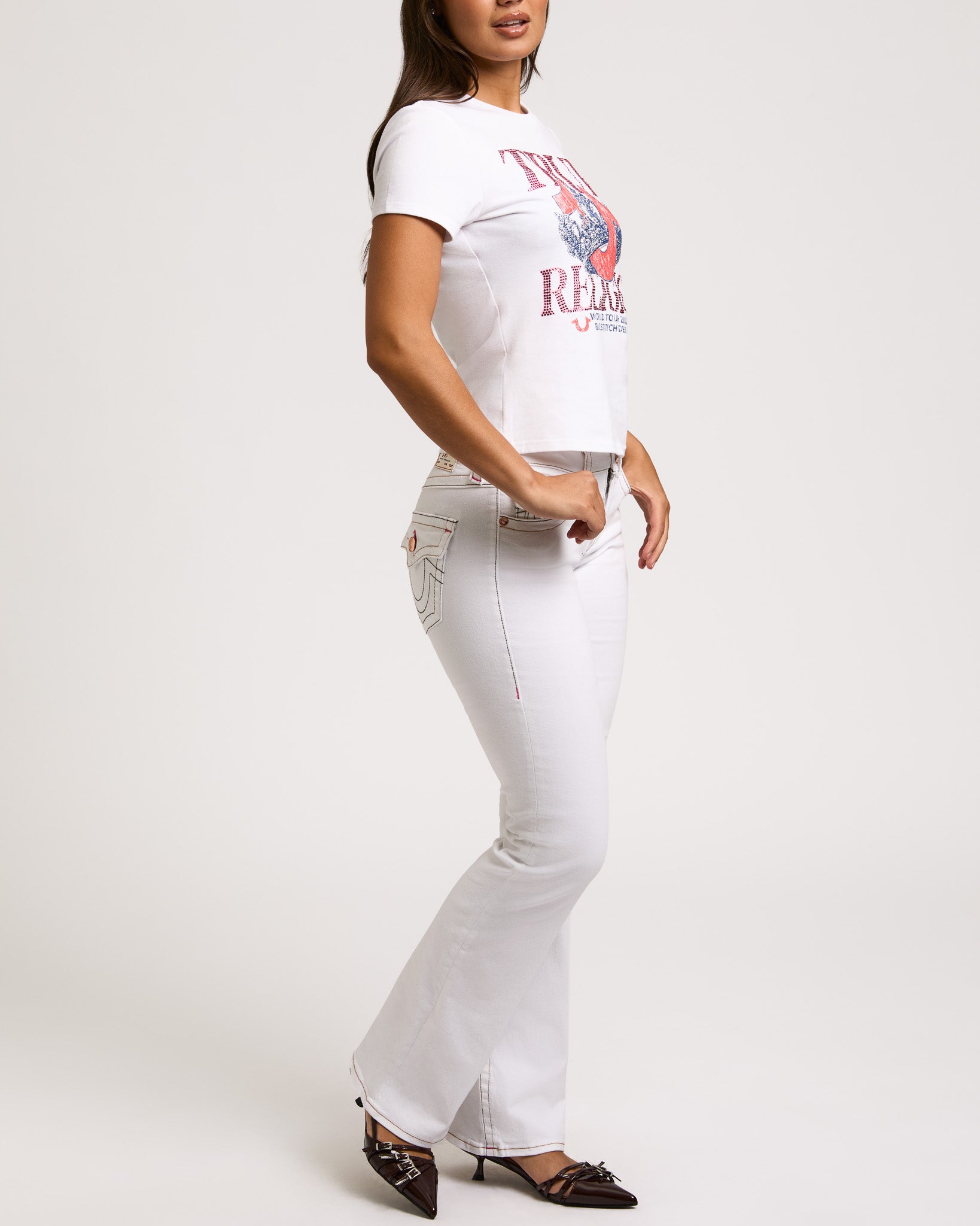 BECCA MR BOOTCUT FLAP - BRILLIANT WHITE