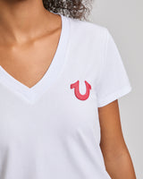 SUPER T BUDDHA CLASSIC V NECK - OPTIC WHITE
