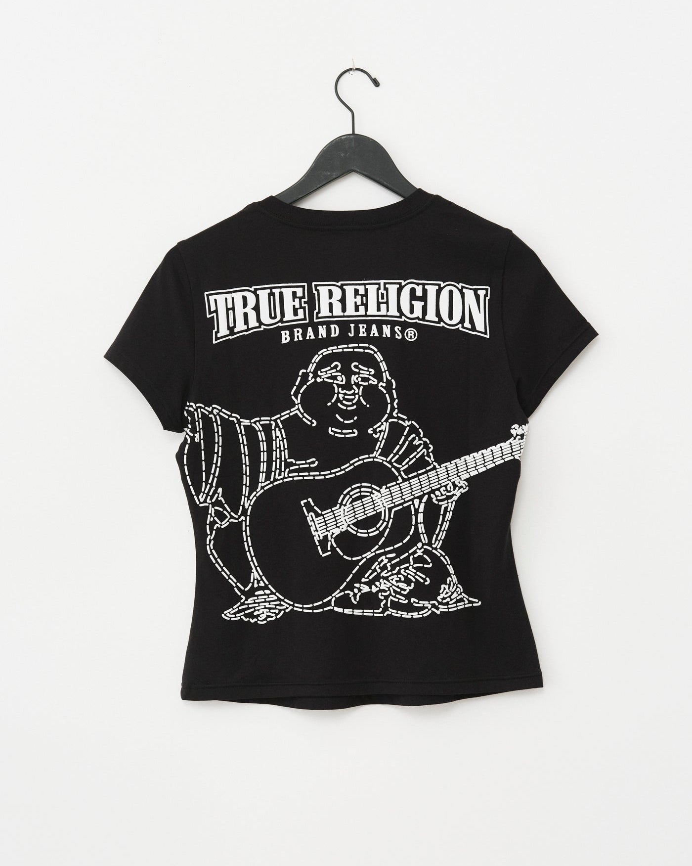 SUPER T BUDDHA CLASSIC V NECK - JET BLACK