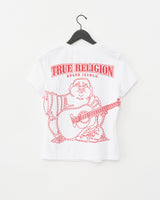 SUPER T BUDDHA CLASSIC V NECK - OPTIC WHITE