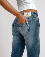 CRYSTAL BECCA LOW RISE BOOTCUT - MEDIUM WASH