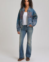 EMBROIDERED GF DENIM JACKET - SOFT HUSTLE