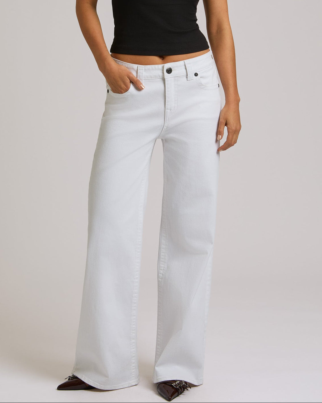 BOBBI BAGGY JEAN - BRILLIANT WHITE