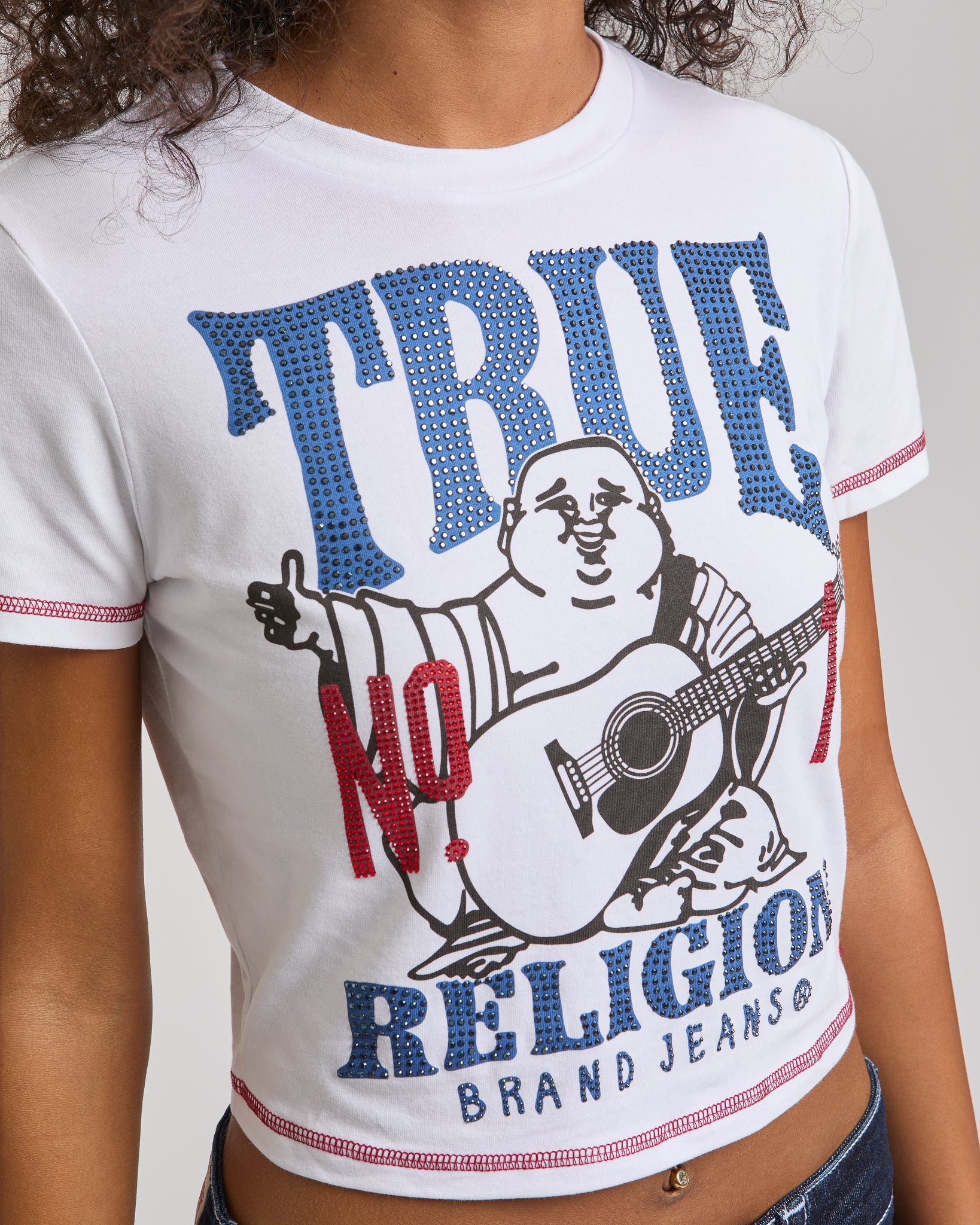 CRYSTAL BUDDHA ANNIVERSARY TEE - OPTIC WHITE
