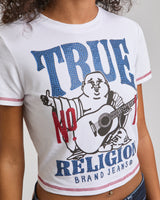 CRYSTAL BUDDHA ANNIVERSARY TEE - OPTIC WHITE