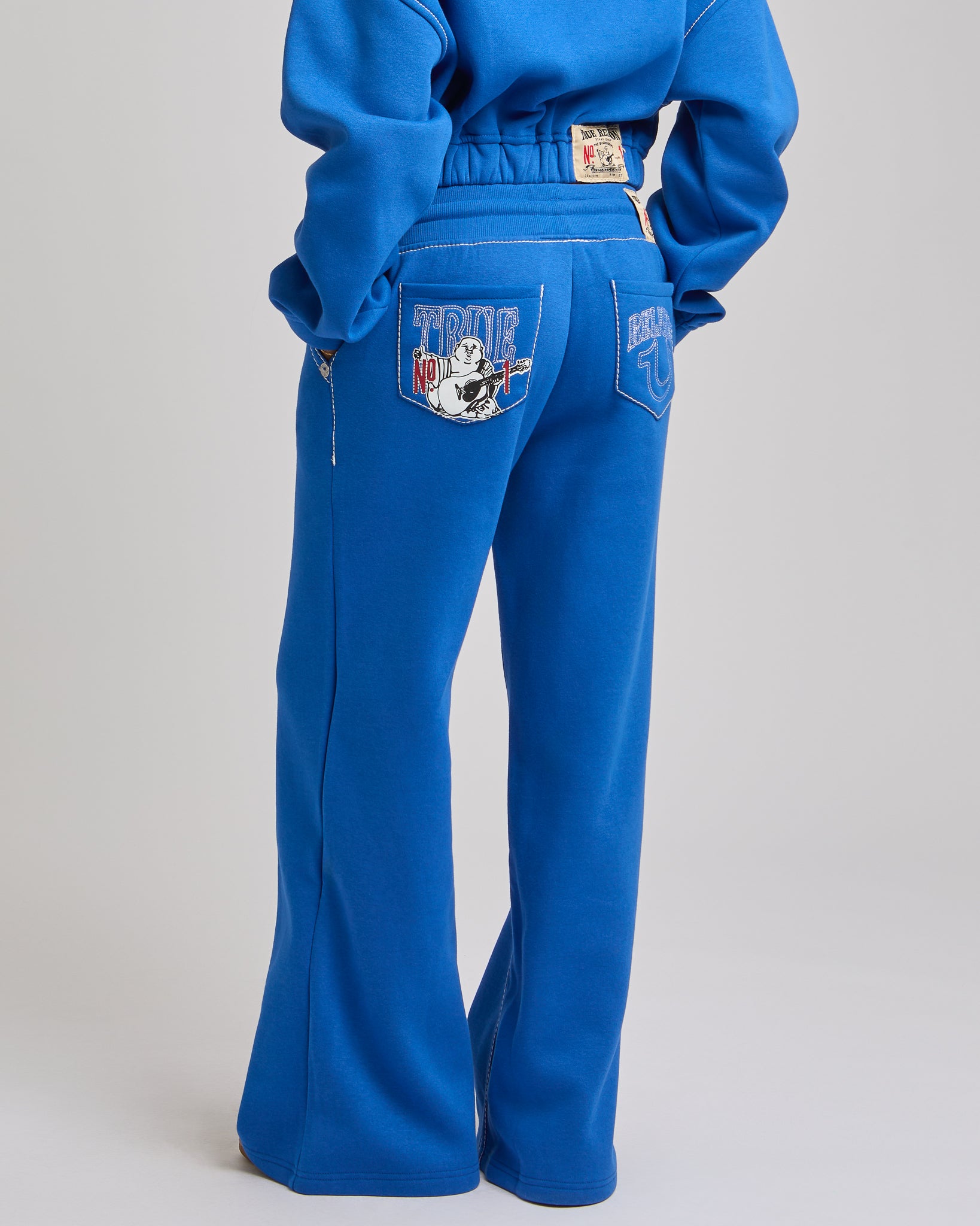 LR BIG T WIDE LEG SWEATPANTS - NAUTICAL BLUE