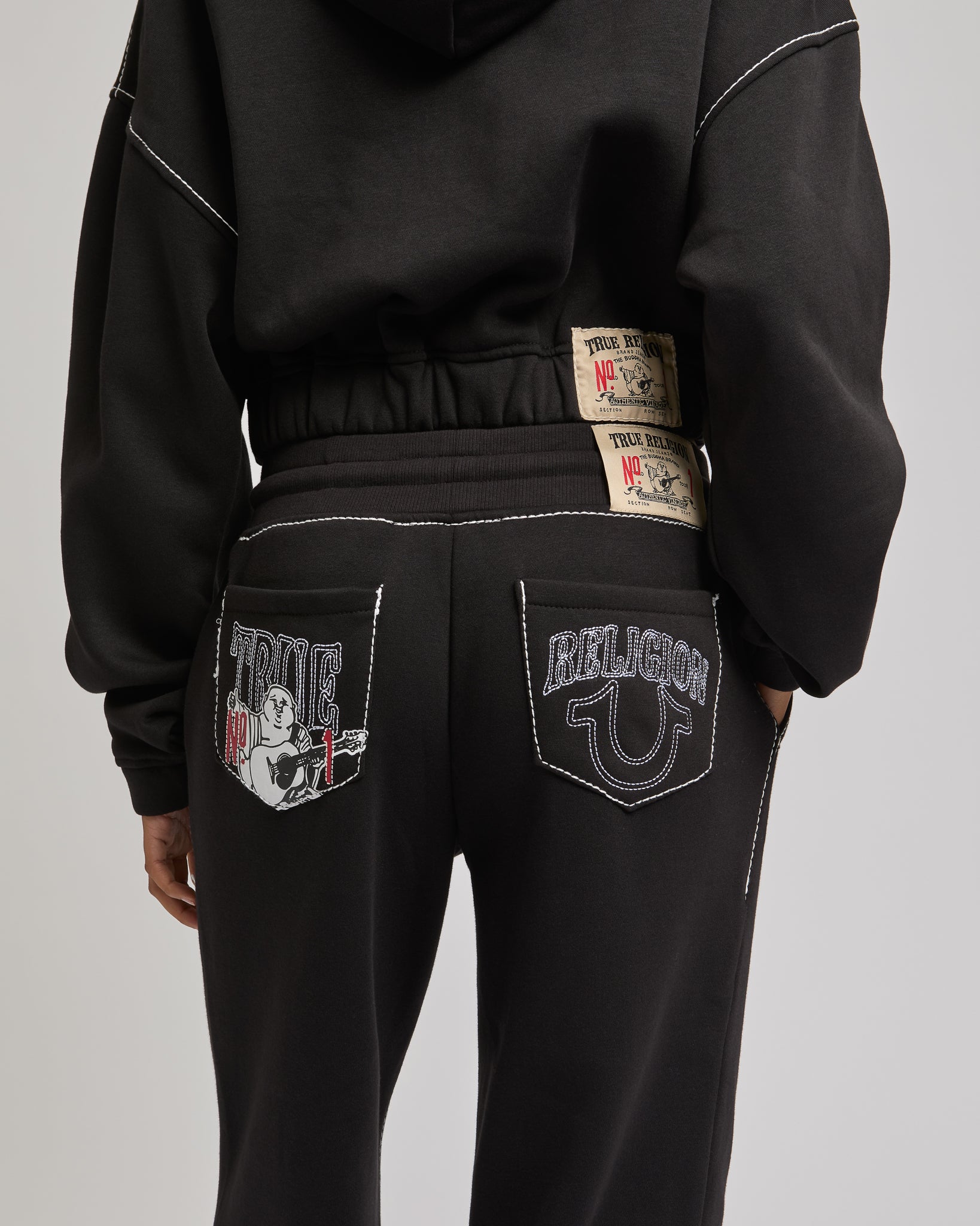 STITCH BUDDHA BIG T GF PULLOVR - JET BLACK