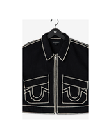 ROPESTITCH DENIM JACKET - 2SB BLACK RINSE