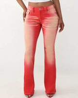 PINK JOEY MID RISE  FLARE FLAP - SUN MUSE