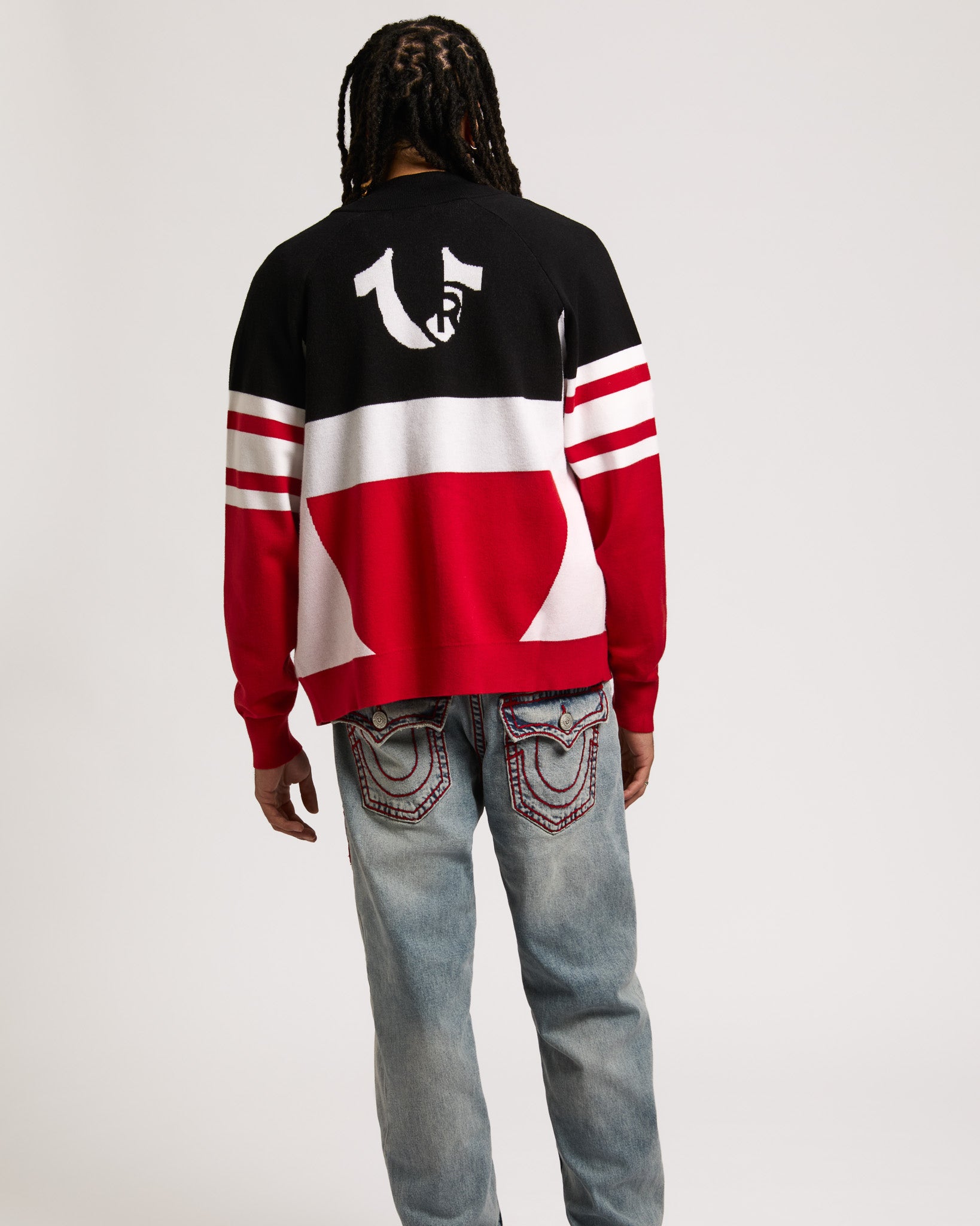 RACING RAGLAN ZIP SWEATER