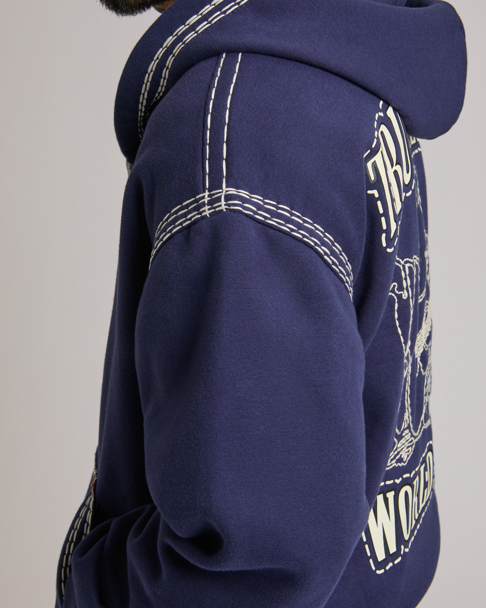 SUPER QT BOXY ZIP UP HOODIE - ECLIPSE