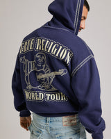 SUPER QT BOXY ZIP UP HOODIE - ECLIPSE