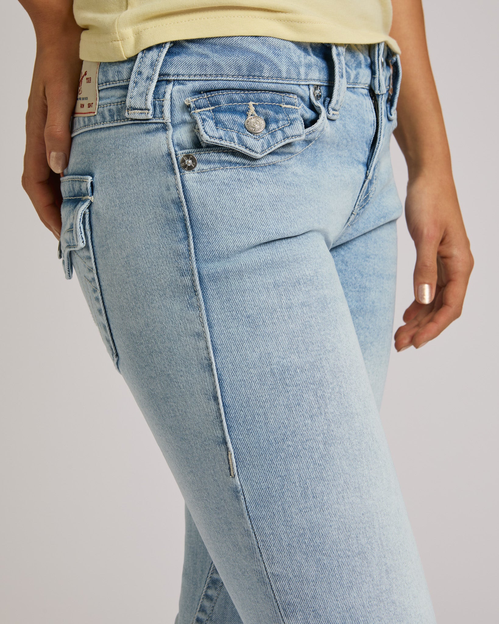 JOEY LOW RISE  FLARE FLAP - SERENE MEADOWS