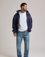 SUPER QT BOXY ZIP UP HOODIE - ECLIPSE