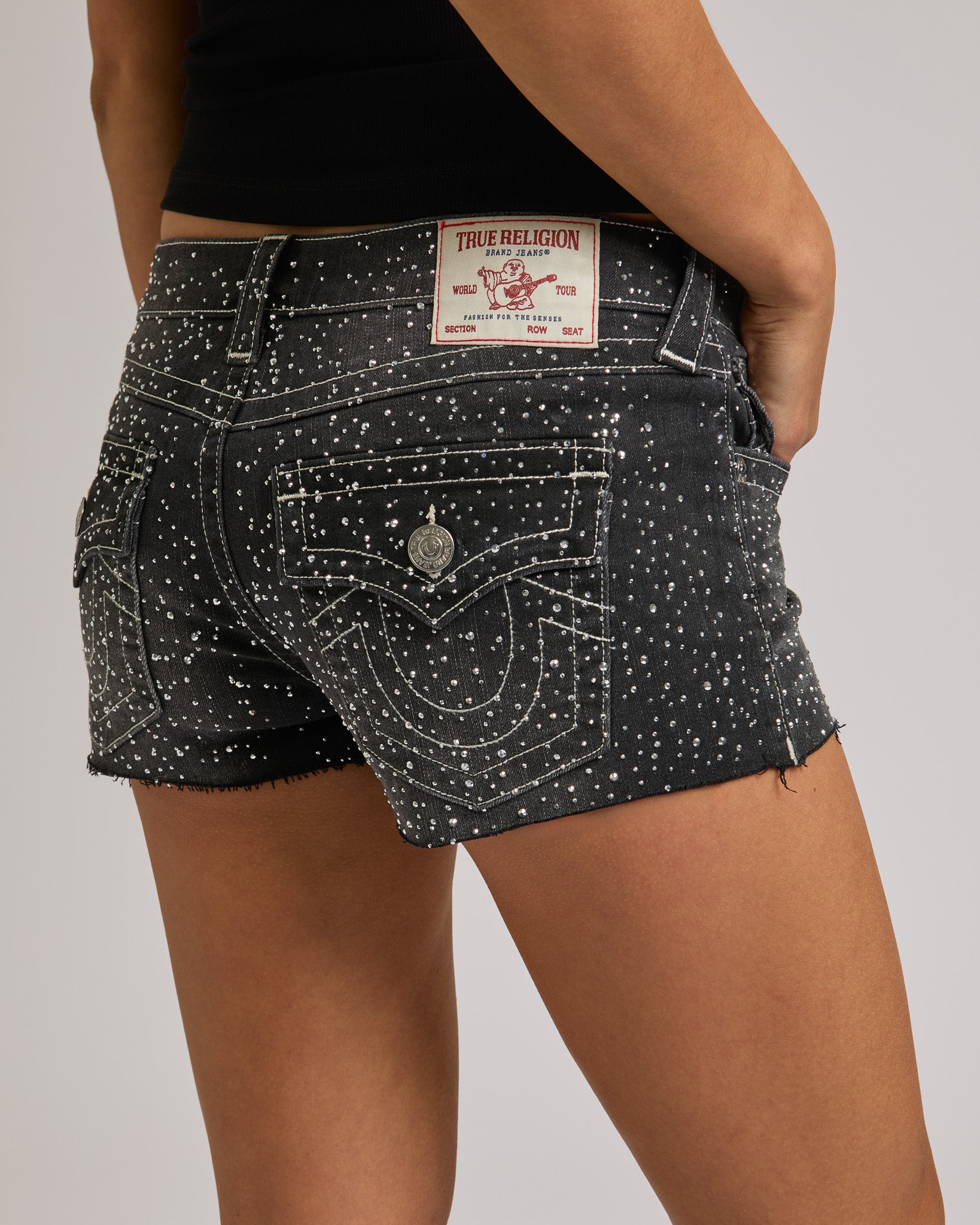 CRYSTAL JOEY LR CUTOFF SHORT - THUNDER BLOOM